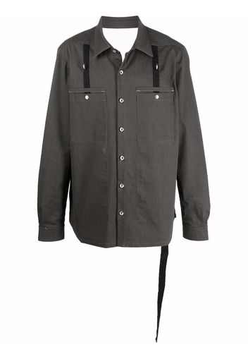 Rick Owens DRKSHDW D-ring detail overshirt - Grey