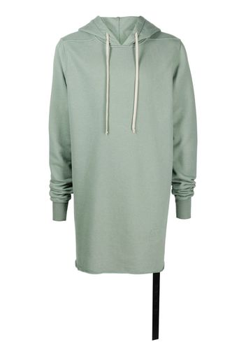 Rick Owens DRKSHDW long-sleeve rib-trimmed hoodie - Green