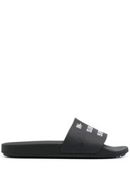 Rick Owens DRKSHDW text-print slides - Black