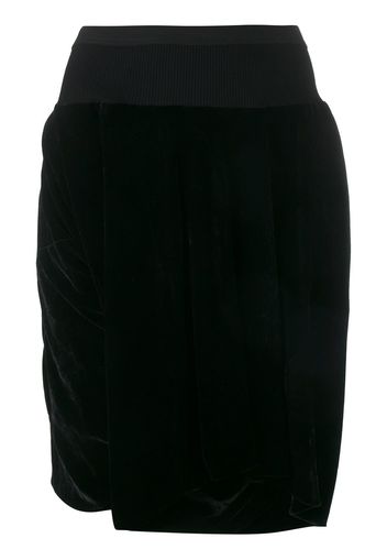 Rick Owens velvet knee shorts - Black