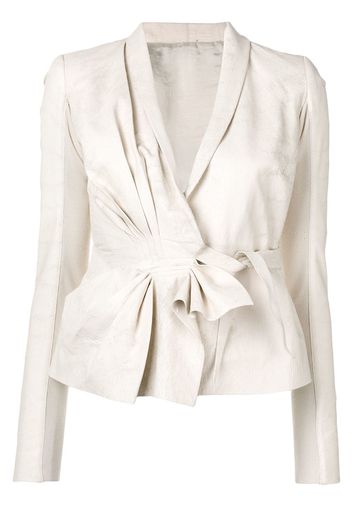 Rick Owens gathered detail jacket - White