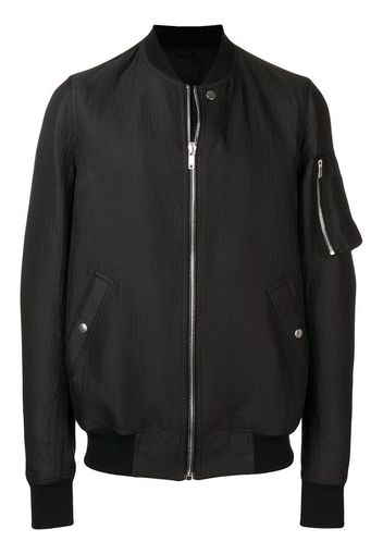 bomber jacket with rib collar