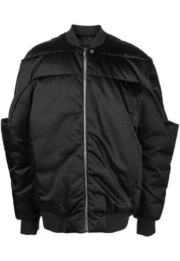 Rick Owens Gridered goose-down bomber jacket - Black