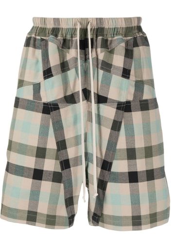 Rick Owens Penta plaid-check Bermuda shorts - Neutrals