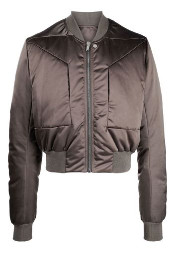 Rick Owens cropped bomber jacket - Brown