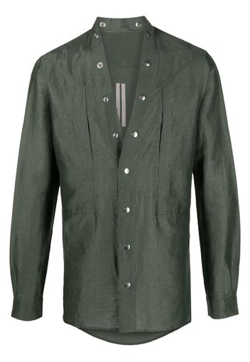 Rick Owens press stud-fastening shirt - Green