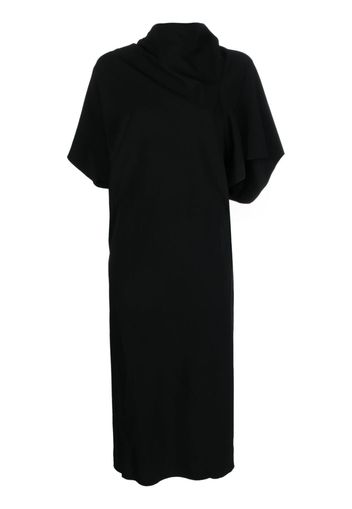 Rick Owens high-neck cut-out midi dress - Black