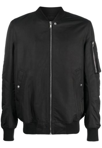 Rick Owens baseball-collar wool bomber jacket - Black