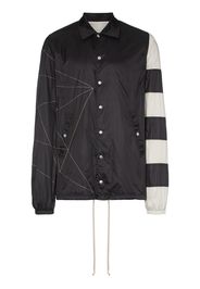 Rick Owens Striped windbreaker jacket - Black