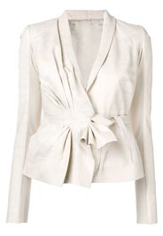 Rick Owens gathered detail jacket - White