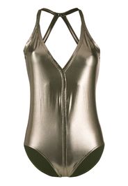 metallic effect swimsuit