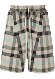 Rick Owens Penta plaid-check Bermuda shorts - Neutrals