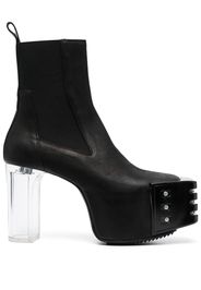 Rick Owens Luxor Grilled 130mm ankle boots - Black