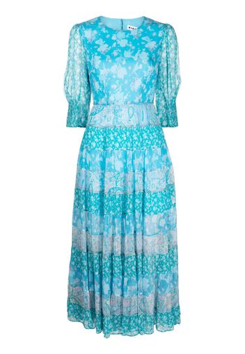 Rixo Agyness floral-print midi dress - Blue