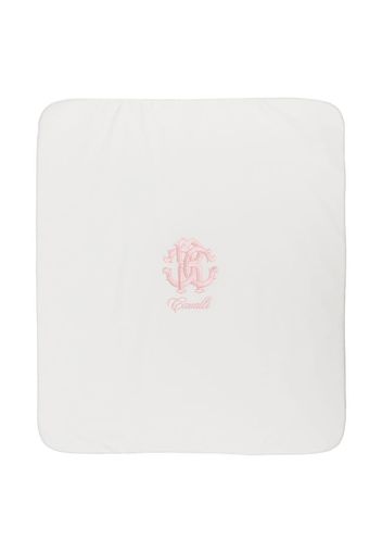 Roberto Cavalli Junior embroidered monogram logo blanket - 02815