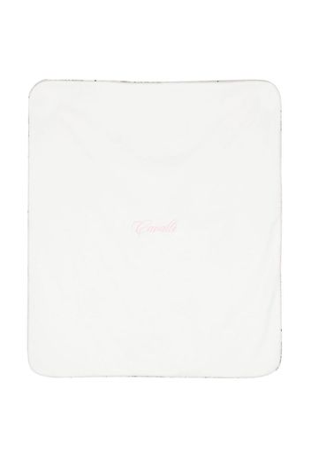 Roberto Cavalli Junior teddy-print cotton blanket - White