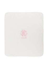 Roberto Cavalli Junior embroidered monogram logo blanket - 02815