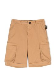 Roberto Cavalli Junior logo-print cargo shorts - Brown