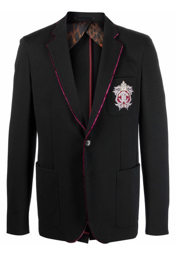 Roberto Cavalli single-breasted tailored blazer - Black