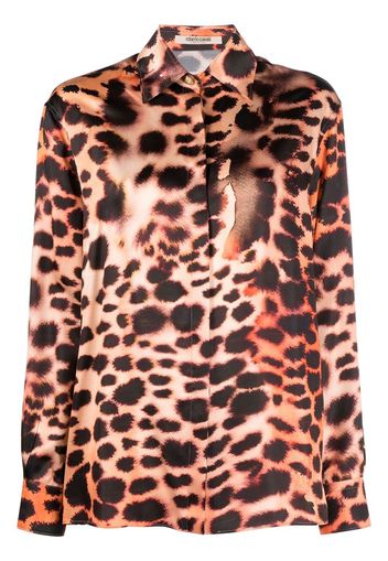 Roberto Cavalli silk leopard print blouse - Neutrals