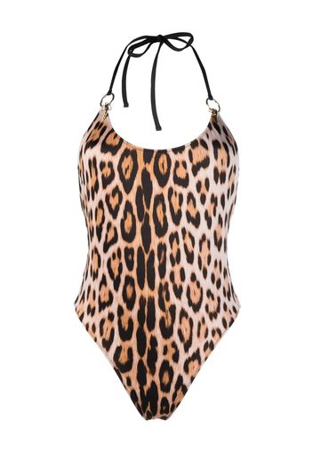 Roberto Cavalli leopard-print swimsuit - Neutrals