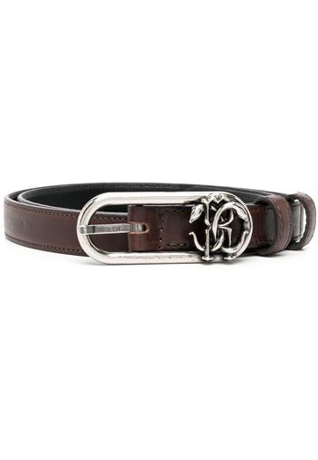 Roberto Cavalli logo-buckle leather belt - D1348