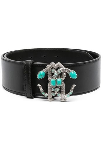 Roberto Cavalli Mirror Snake leather belt - D0026