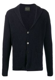 notched lapel cardigan