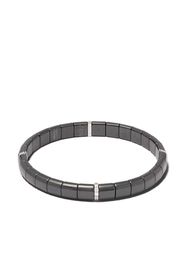 18kt white gold, diamond and black ceramic Domino bracelet