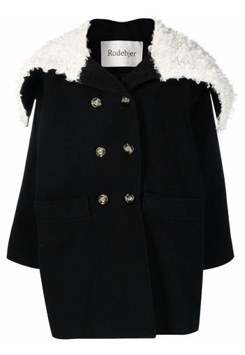 Rodebjer double-breasted wool coat - Black