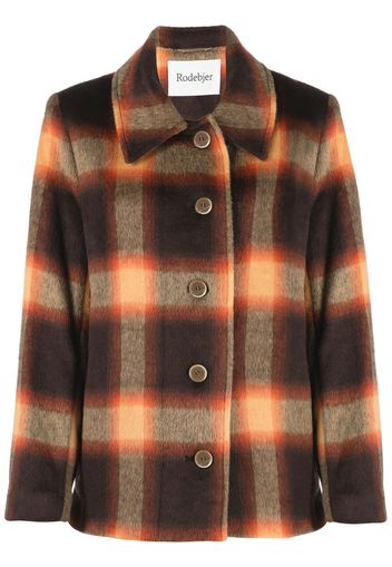 Rodebjer checked button-up jacket - Brown