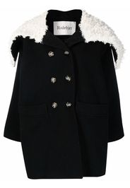 Rodebjer double-breasted wool coat - Black