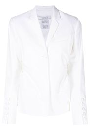 Rokh cut out tailored blazer - White