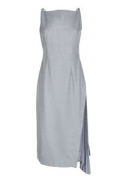 Rokh side-pleats midi dress - Grey