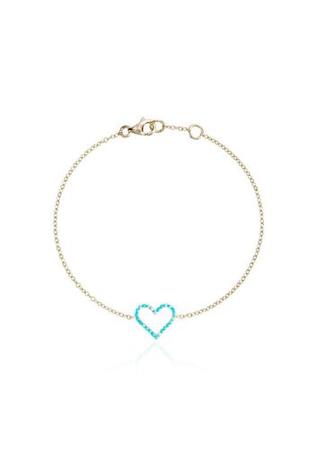 chain heart pendant bracelet