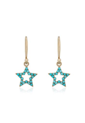 turquoise star earrings