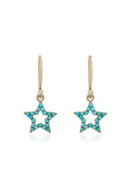 turquoise star earrings