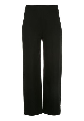 pull-on cropped straight trousers