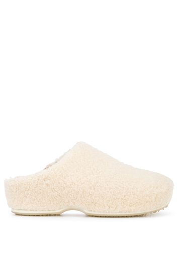 Rosetta Getty shearling slip-on trainers - White