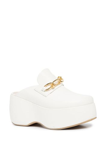 Rosetta Getty platform clog loafers - White