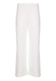 pull on cropped straight trousers