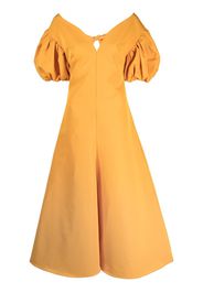 Rosie Assoulin short puff sleeves gown - Yellow