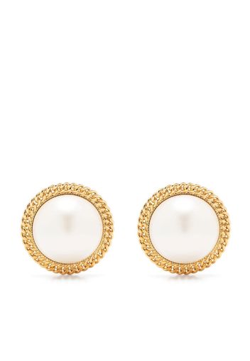 Rowen Rose faux pearl earrings - White