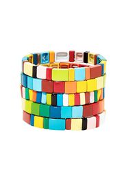 Rainbow Brite set of five bracelets