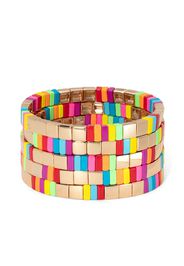 Roxanne Assoulin Chasing Rainbows five-set bracelet - Gold