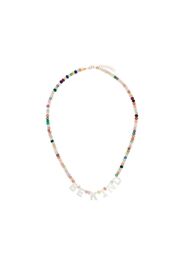 Be Kind 14kt rose gold jade necklace