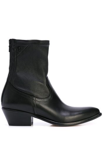 RtA ankle zipped boots - Black