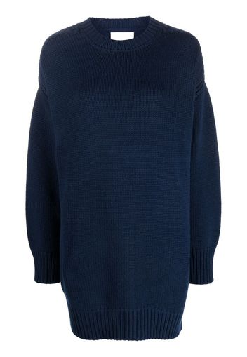 SA SU PHI drop-shoulder cashmere jumper - Blue