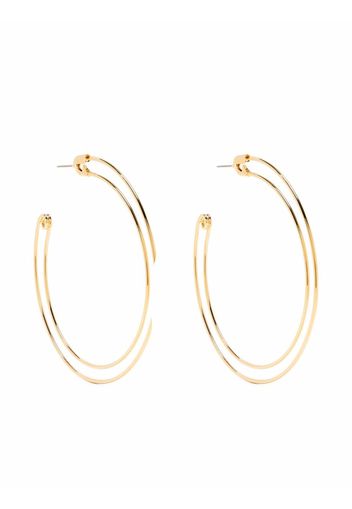 sacai safety hoop pierced earrings - Gold