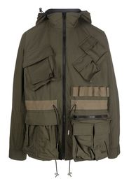 sacai Matte Blouson reversible taffeta jacket - Black